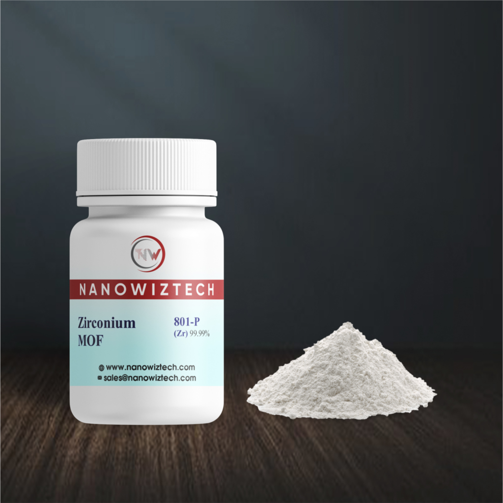 Nanowiztech Zirconium MOF 801-P high stability metal organic framework material for gas storage catalysis and research applications