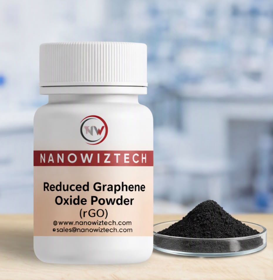 NanowizTech Reduced Graphene Oxide Powder (rGO) manufacturer and supplier.