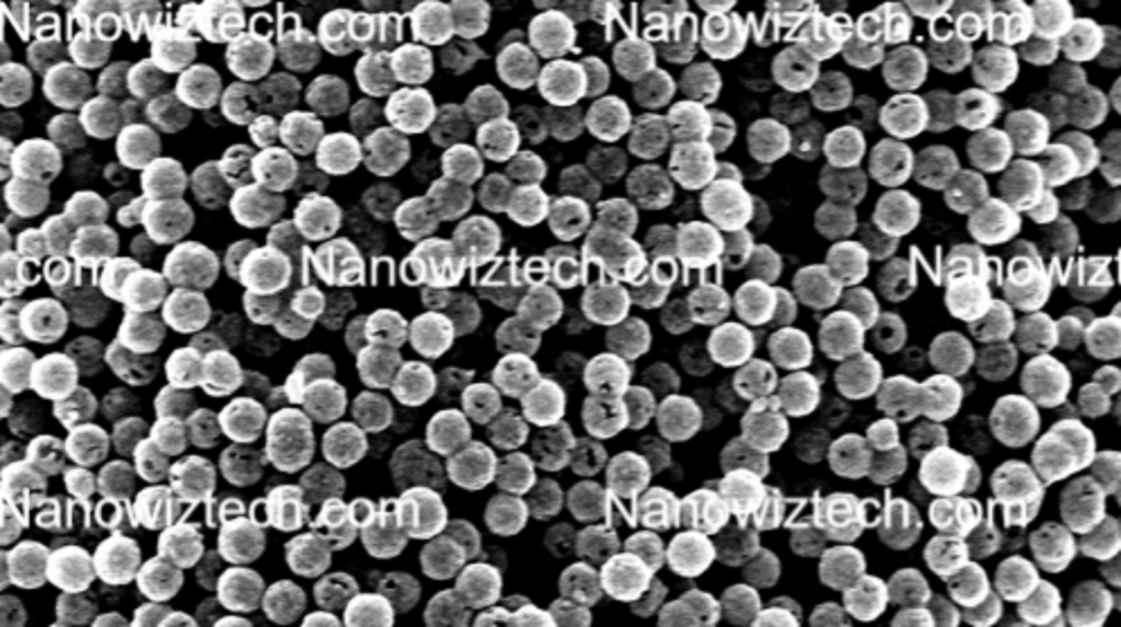 NanowizTech gold nanopowder featuring uniform gold nanoparticles with high purity and controlled particle size, used in biomedical research, drug delivery, catalysis, electronics, and sensing applications