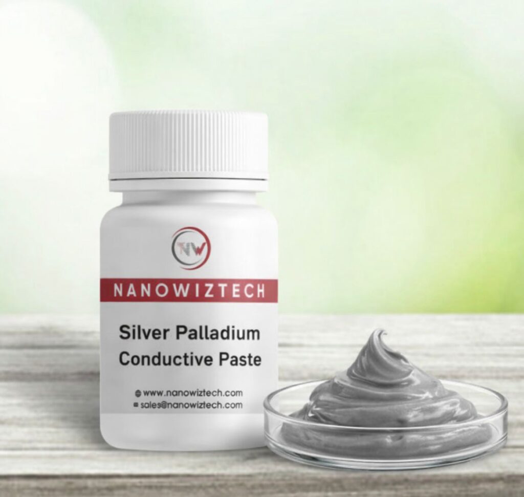 NanowizTech Silver Palladium Conductive Paste for electronics and conductive printing