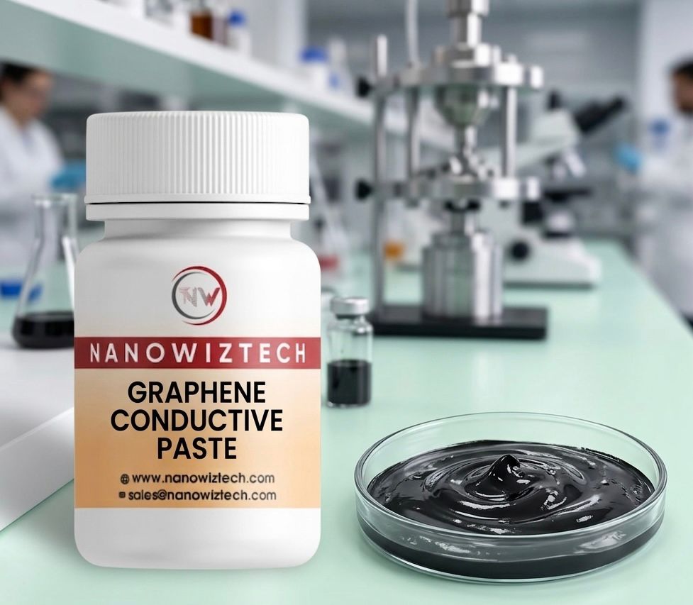 NanowizTech graphene conductive paste on flexible electronics for high-performance circuits and wearable devices.