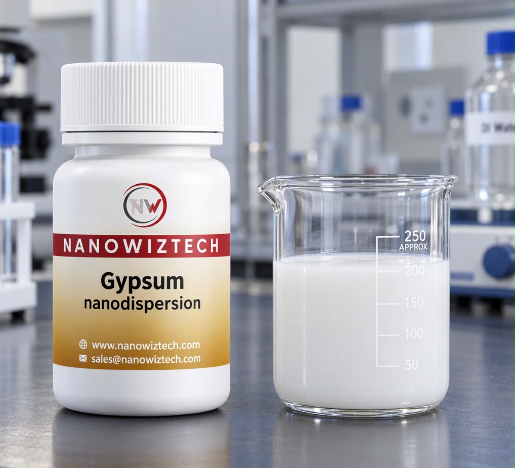 NanowizTech Nano Gypsum Dispersion manufacturer and supplier for industrial applications.