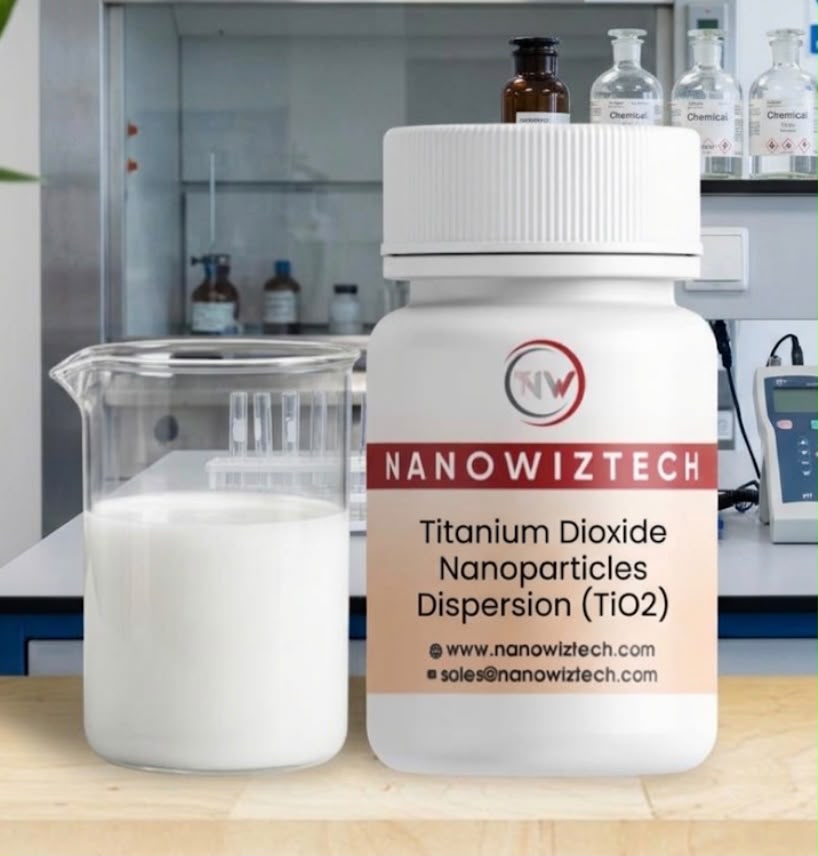NanowizTech Titanium Dioxide Nanoparticles Dispersion Manufacturer and Supplier.